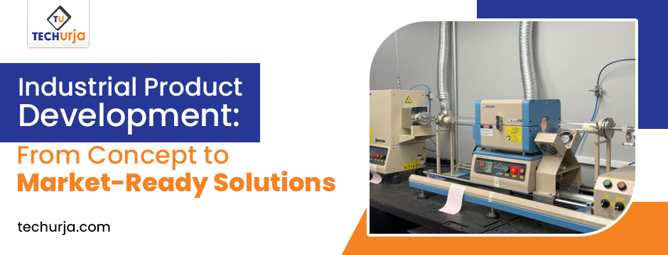 Industrial product development process with technicians monitoring equipment and pressure gauges for improved performance