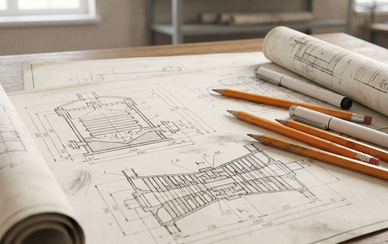 Engineers working at industrial site