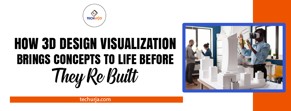 3D design visualization professional using virtual reality to interact with digital building models, showcasing how concepts come to life before construction.