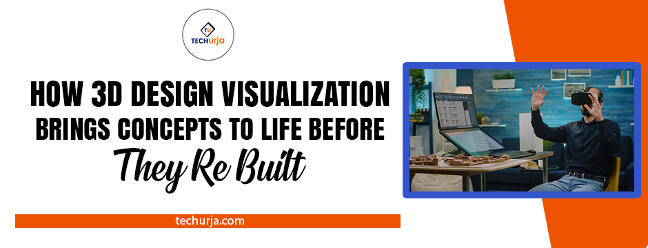 3D design visualization professional using virtual reality to interact with digital building models, showcasing how concepts come to life before construction.